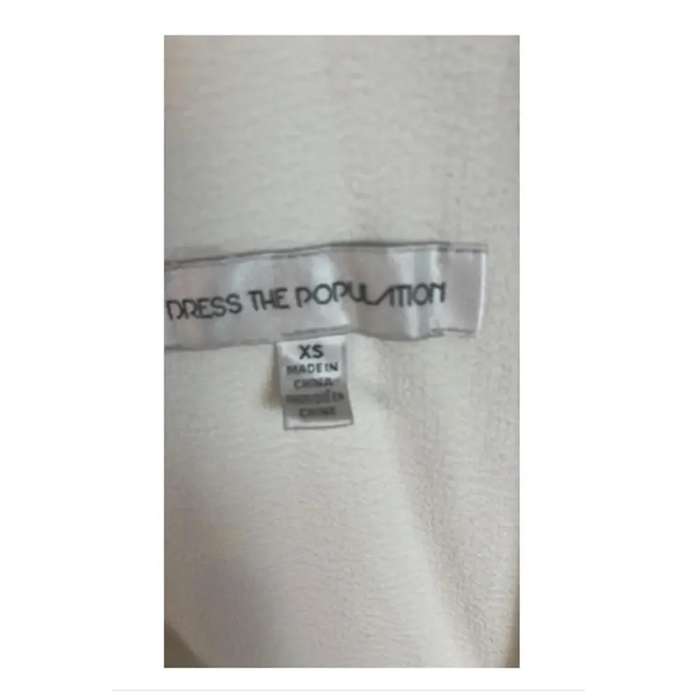 Dress the Population WhiteMermaid Gown, SZ XS, $298 Retail, NWOT, 1098 - Picture 2 of 3